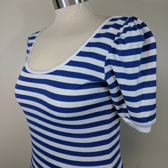 Vintage 80's Puff Sleeve Crop Top - Picture 4 of 6